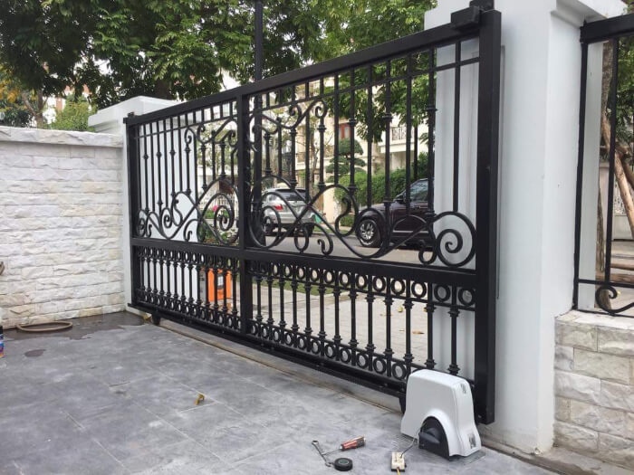 Cổng lùa 1 cánh được sử dụng phổ biến tại các gia đình Việt Cổng lùa 1 cánh được sử dụng phổ biến tại các gia đình Việt