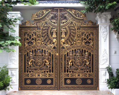 Mẫu cổng nhôm hình con vật đang được ưa chuộng hơn cả