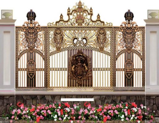 Hàng rào biệt thự được thiết kế đơn giản, tinh tế