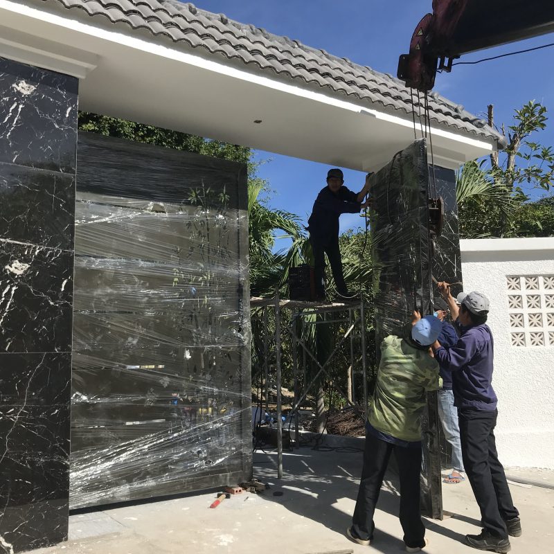 thi công lắp đặt cửa cổng tự động tại Bà Rịa Vũng Tàu