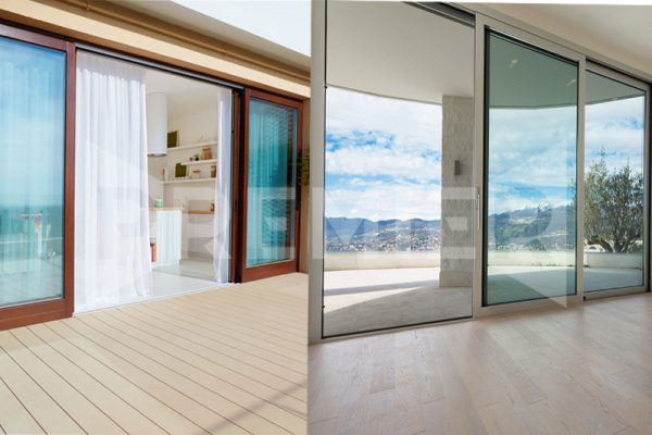 Cửa kính trượt lùa giúp không gian được lấy ánh sáng