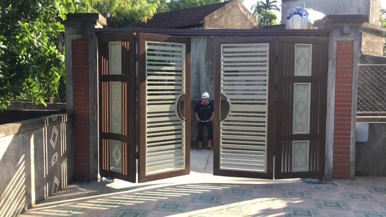Cổng âm sàn Comunello cho cửa 4 cánh Cổng âm sàn Comunello cho cửa 4 cánh