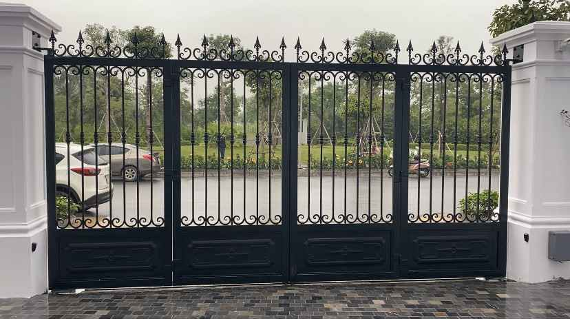 Cổng âm sàn tự động phù hợp cho cổng 4 cánh
