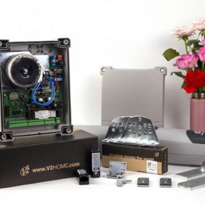Trọn bộ sản phẩm  cổng tự động Vulcan V2 cánh tay đòn NYK