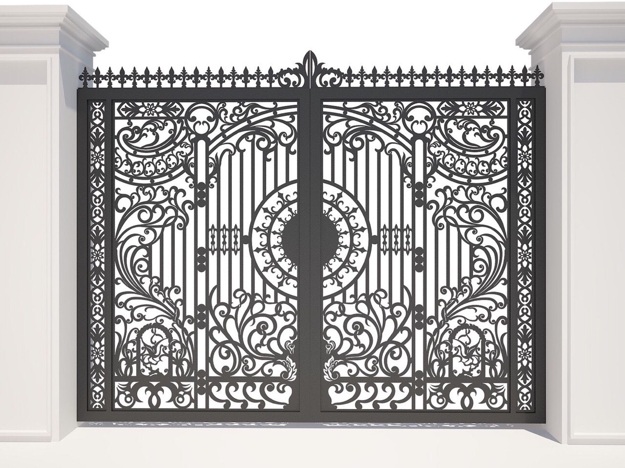 10 Mẫu cổng sắt nghệ thuật phù hợp kiến trúc nhà biệt thự | Tư vấn thiết kế