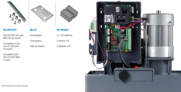 Motor Quiko hoạt động theo nguyên lý đóng mở cửa cổng Motor Quiko hoạt động theo nguyên lý đóng mở cửa cổng