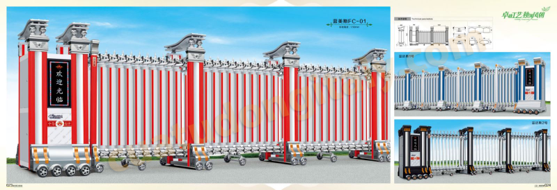 Cổng xếp inox Vũng Tàu mẫu 3